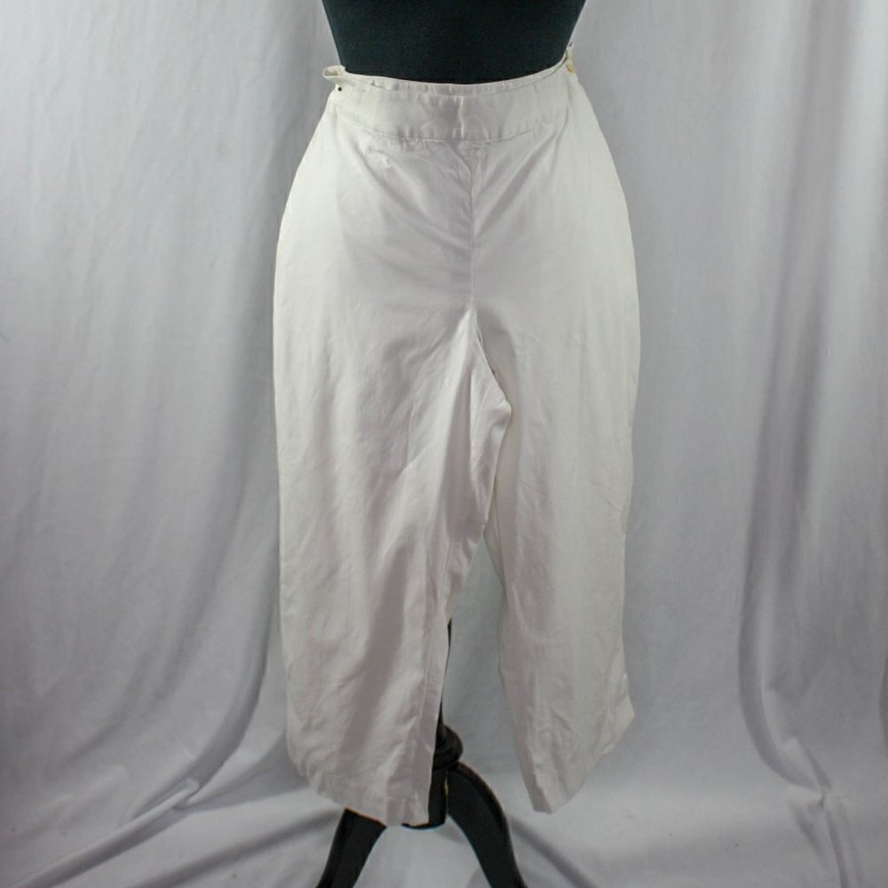 Ann Taylor Stretch Capri Pants White